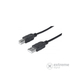 Manhattan 333368 Hi-Speed USB kabel za pisač muški/muški, 1,8m, crni