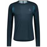 Scott Shirt Trail Run Midnight Blue/Atlantic Blue S Majica za trčanje s dugim rukavom