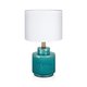 MARKSLOJD 106606 | Cous Markslojd stolna svjetiljka 39cm sa prekidačem na kablu 1x E27 krom, antik plava, bijelo