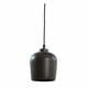 Crna stropna svjetiljka s keramičkim sjenilom ø 18 cm Dena - Light &amp; Living