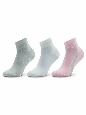 Set od 3 para unisex visokih čarapa Puma Unisex Lifestyle Quarter 3P 907952 Basic Pink 04