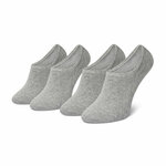 Set od 2 para niskih ženskih čarapa Tommy Hilfiger 383024001 Middle Grey Melange 758