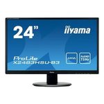 Iiyama ProLite X2483HSU-B3 monitor, AMVA+/TN/VA, 23.8"/24", 16:9, 1920x1080, 75Hz, HDMI, Display port, VGA (D-Sub), USB