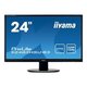 Iiyama ProLite X2483HSU-B3 monitor, TN, 23.8", 16:9, 1920x1080, 75Hz, HDMI, Display port, VGA (D-Sub), USB