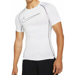 Muška kompresijska odjeća Nike Pro Dri-Fit Tight Top SS M - white/black/black
