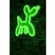 Ukrasna plastična LED rasvjeta, Balloon Dog - Green