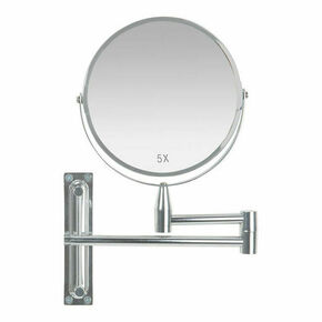 Magnifying Mirror Andrea House Extendable Chromed Silver Metal (39 x 3 x 26