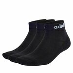 Unisex niske čarape adidas Linear Ankle Socks Cushioned Socks 3 Pairs IC1303 black/white