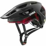 UVEX React Mips Black/Ruby Red Matt 52-56 Kaciga za bicikl