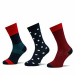 Set od 3 para unisex visokih čarapa Pepe Jeans ColorBlck Dot Cr 3P PMU30007 Red 3P 255