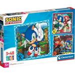 Sonic 3x48 komada Supercolor puzzle - Clementoni