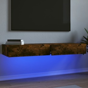 VidaXL TV ormarići LED 2 kom boja dimljenog hrasta 60 x 35 x 15