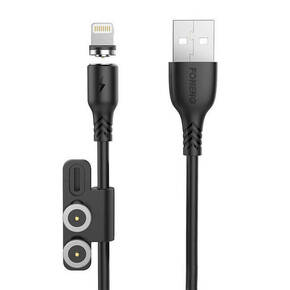 Foneng X62 magnetski 3u1 USB na USB-C / Lightning / mikro USB kabel