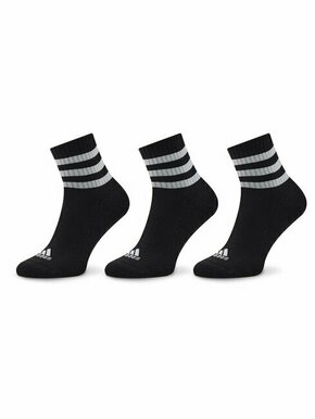 Set od 3 para unisex visokih čarapa adidas 3S C Spw Mid 3P IC1317 Black/White