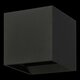 EGLO 901064 | Calpino-3 Eglo zidna svjetiljka kocka podešavajući kut rasejanja 2x LED 840lm 3000K IP54 crno, prozirno