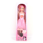 Lutka u ružičastoj haljini sa zvukom 56cm