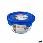 Hermetička Kutija za Ručak Pyrex Cook &amp; go 15,5 x 15,5 x 8,5 cm Plava 700 ml Staklo (6 kom.) , 2940 g