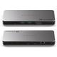 slomart SATECHI Thunderbolt 4 priključna stanica - 100W PD, Dual HDMI 4K, 40Gbps, USB-A, Ethernet, SD čitač - za MacBook/Windows (DisplayLink)