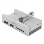 USB hub z 2 ulaza, USB 3.0, čitač kartica, aluminij, ORICO MH2AC-U3 MH2AC-U3-SV-BP