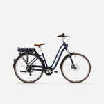 Električni bicikl niskog okvira Elops 900 E tamnoplavi