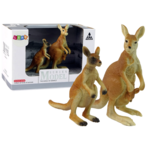 Set of 2 Figures Kangaroo with two cubs Animals of the World Series