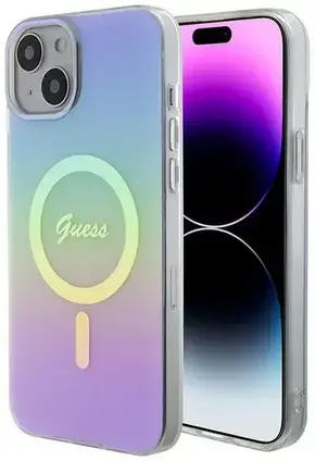 Guess Guess Tvrda Futrola Za iPhone 15 Plus 14 Plus 6.7 Za Magsafe Iml Iridescent