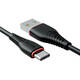 USB na USB-C kabel Vipfan Anti-Break X01, 3A, 1m (crni)