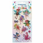 The Littlies: Vilinska 3D pufasta naljepnica set na listu 10x22cm