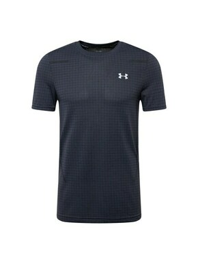 Under Armour Men's UA Seamless Grid Short Sleeve Black/Mod Gray S Majica za fitnes