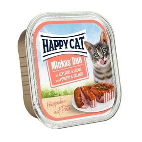 Happy Cat Minkas Duo – piletina i losos 12 x 100 g (10 kom+ 2 kom na poklon)