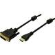 LogiLink HDMI / DVI adapterski kabel HDMI A utikač, DVI-D 18+1-polni utikač 5.00 m crna CH0015 HDMI kabel