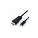 Roline USB-C - HDMI kabel, M/M, 2.0m, crni 11.04.5841-10