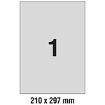 ETIKETE LASER VODOOTPORNE A4 L 25,4x10mm 1 3780E ZWECKFORM SREBRNE