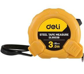 Čelična mjerna traka 3m/16mm Deli Tools EDL9003B (žuta)