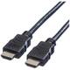Value HDMI priključni kabel HDMI A utikač 2.00 m crna 11.99.5542 sa zaštitom HDMI kabel