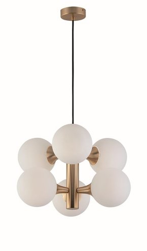 VIOKEF 3094400 | Globe-VI Viokef visilice svjetiljka 6x E14 opal mat