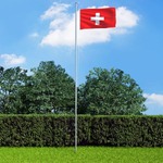 vidaXL Švicarska zastava 90 x 150 cm