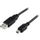 DELTACO kabel USB 2.0 Cable, USB Type A plug - USB Type Mini -B : 2,0m (2542)