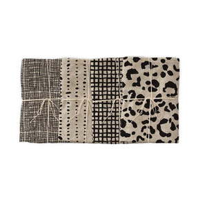 Set od 4 platnene salvete s lanom Linen Couture Leopard