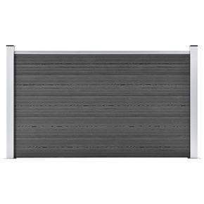 VidaXL Panel za ogradu WPC 180 x 105 cm crni