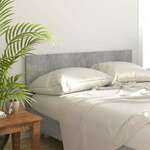 Uzglavlje za krevet siva boja betona 160 x 1 5 x 80 cm drveno