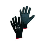 Obložene rukavice BRITA BLACK, crne, veličina 06