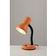 FANEUROPE LDT032-ARANCIO | Ldt Faneurope stolna svjetiljka Luce Ambiente Design 34,5cm s prekidačem fleksibilna 1x E27 narančasto, crno, bijelo