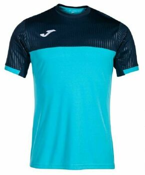 Muška majica Joma Montreal Short Sleeve T-Shirt - fluor turquoise/navy