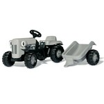 Rolly Toys traktor na pedale Little Grey Fergie sivi s prikolicom