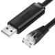 Konzolni kabel za mrežne uređaje UGREEN CM204 USB - RJ45, 1.5m (crni)