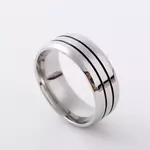 RNR Simple Two Stripes, prsten od nehrđajućeg čelika