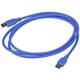 Akyga USB kabel USB-A utikač, USB-A utikač 1.8 m plava boja AK-USB-14