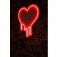 Ukrasna plastična LED rasvjeta, Melting Heart - Red