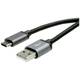 Roline USB kabel USB 2.0 USB-C™ utikač, USB-A utikač 1.80 m crna sa zaštitom 11.02.9028